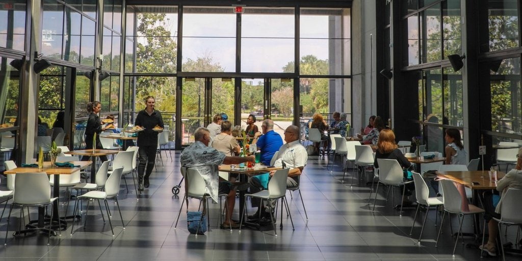 restaurants with museum of the future view